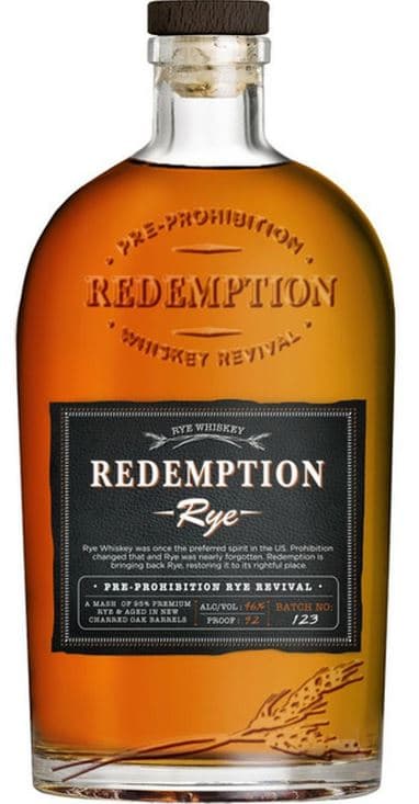 Redemption Rye Pre-Prohibition Rye Revival